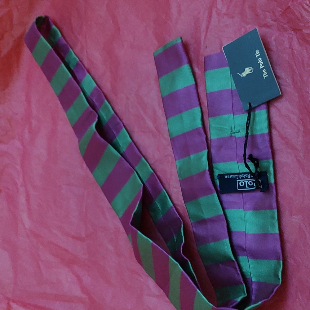 Ralph Lauren Polo 100% Silk Tie Made in Italy